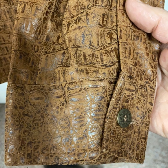 Birch Hill faux leather animal pattern jacket - Size Large - Picture 8 of 11